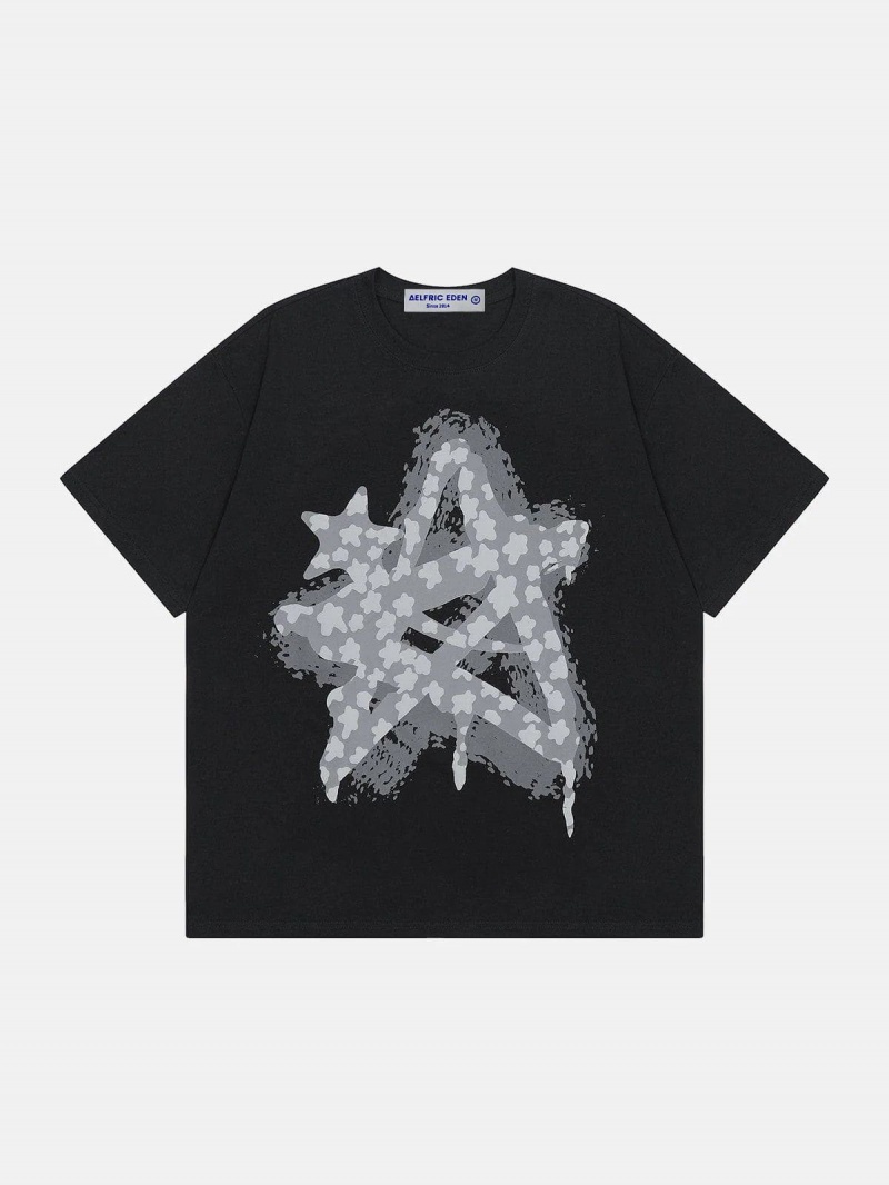 Abricot  T Shirts Aelfric Eden Multi Star Graphique Tee - EUE-0227614